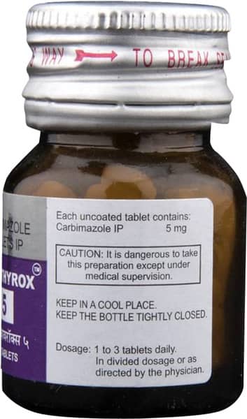 Anti Thyrox 5mg Bottle Of 100 Tablets