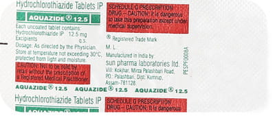 Aquazide 12.5mg Strip Of 10 Tablets