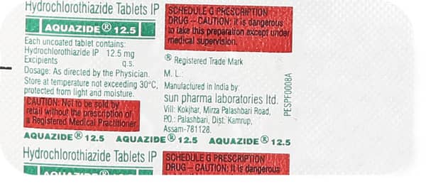 Aquazide 12.5 Tablet
