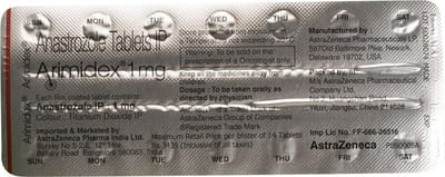 Arimidex 1mg Strip Of 14 Tablets