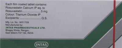 Arvast 5mg Strip Of 10 Tablets