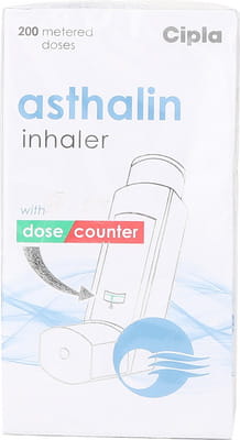 Asthalin 100mcg Cfc Free Box Of 200md Metered Dose Inhaler