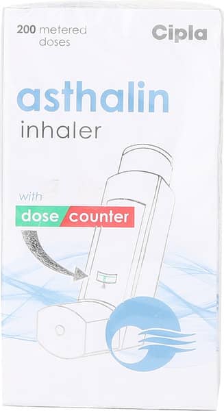 Asthalin 100Mcg Cfc Free Box Of 200Md Metered Dose Inhaler