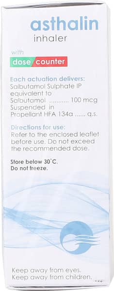 Asthalin 100Mcg Cfc Free Box Of 200Md Metered Dose Inhaler