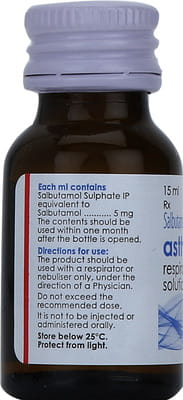 Asthalin Respirator Solu 15ml