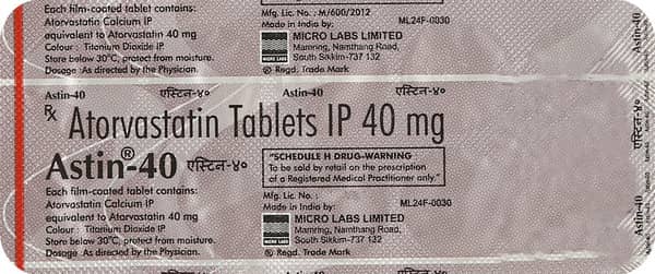 Astin 40mg Strip Of 10 Tablets