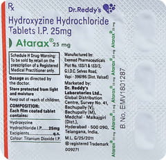 Atarax 25mg Tablet: Uses, Side Effects, Price, Dosage & More Info ...