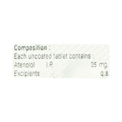 Atelol 25mg Strip Of 14 Tablets