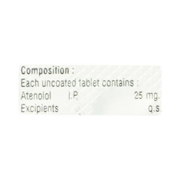 Atelol 25mg Strip Of 14 Tablets