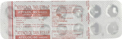 Atelol 50mg Strip Of 14 Tablets