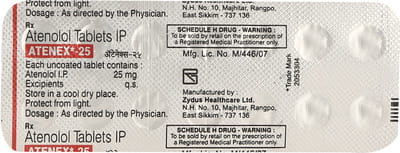 Atenex 25mg Strip Of 14 Tablets