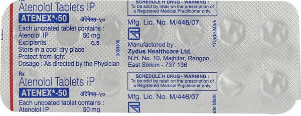 Atenex 50Mg Strip Of 14 Tablets