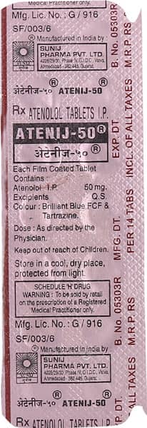 Atenij 50Mg Tablet