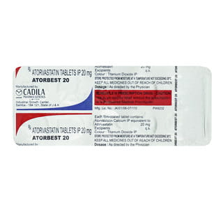 Atorbest 20Mg Strip Of 10 Tablets