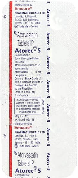 Atorec 5Mg Tablet