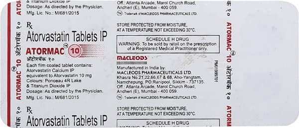 Atormac 10mg Strip Of 10 Tablets