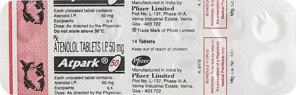 Atpark 50Mg Strip Of 14 Tablets
