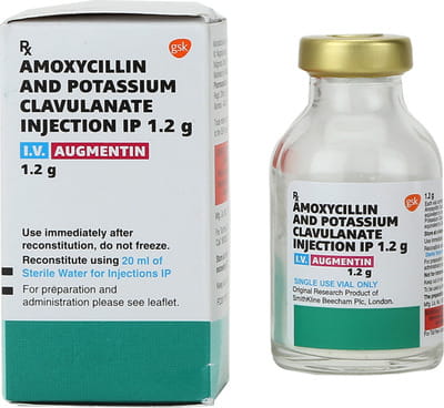 Augmentin 1.2gm Dry Vial Of 1 Powder For Injection