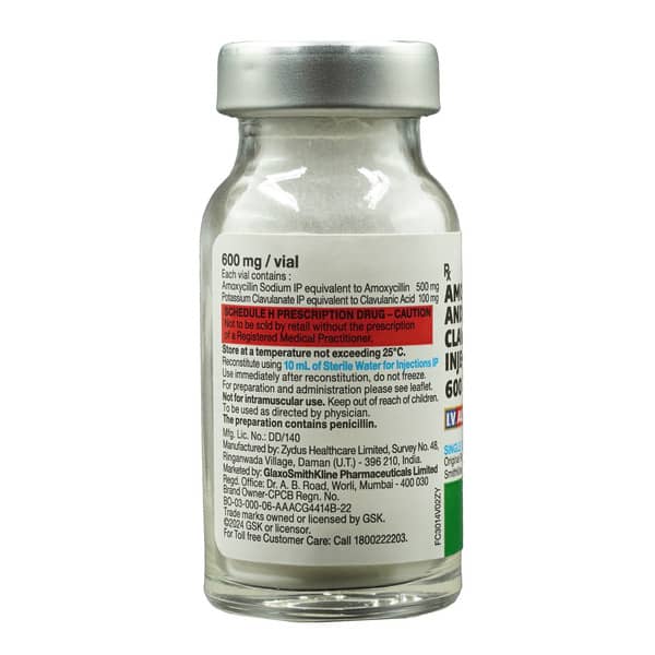 Augmentin 600mg Powder For Injection