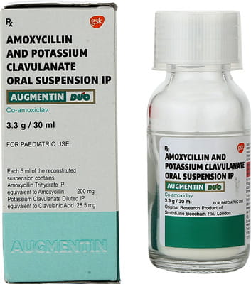 Augmentin Duo Bottle Of 30ml Dry Suspension
