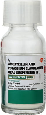 Augmentin Duo Bottle Of 30ml Dry Suspension