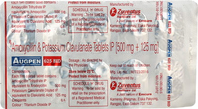 Augpen Bid 625mg Strip Of 10 Tablets