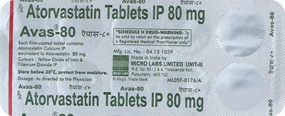 Avas 80mg Strip Of 10 Tablets