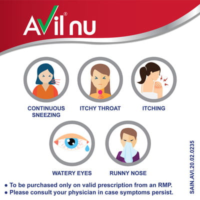 Avil Nu 10mg Strip Of 10 Tablets