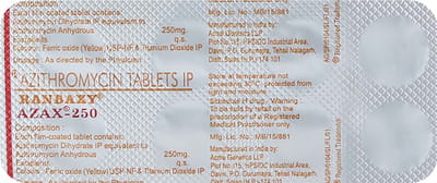 Azax 250mg Strip Of 6 Tablets