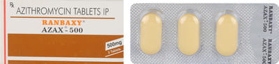 Azax 500mg Strip Of 3 Tablets