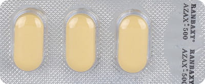 Azax 500mg Strip Of 3 Tablets