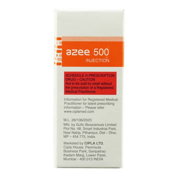 Azee 500mg Dry Vial Of 1 Powder For Injection