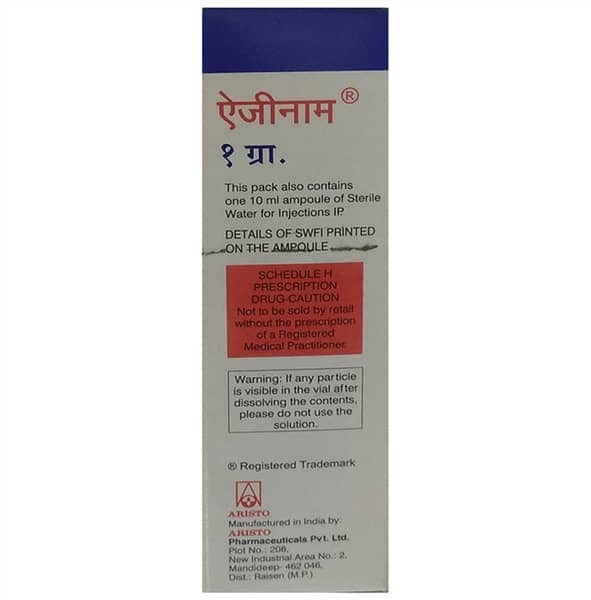 Azenam 1gm Dry Vial Of 1 Powder For Injection