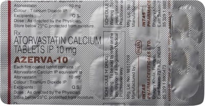 Azerva 10mg Strip Of 10 Tablets