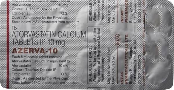 Azerva 10mg Strip Of 10 Tablets