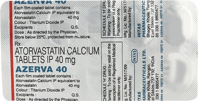 Azerva 40mg Strip Of 10 Tablets