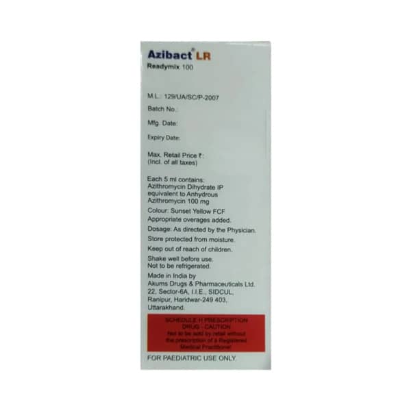 Azibact Lr 100mg Readymix