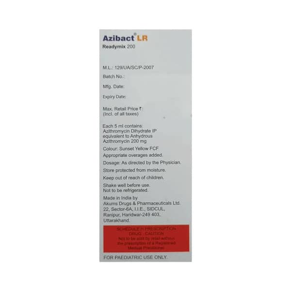 Azibact Lr 200mg Readymix