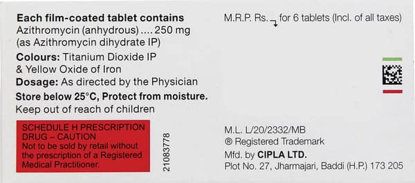 Azicip 250 Tablet