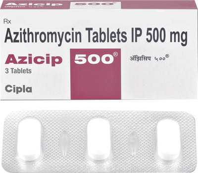 Azicip 500mg Strip Of 3 Tablets