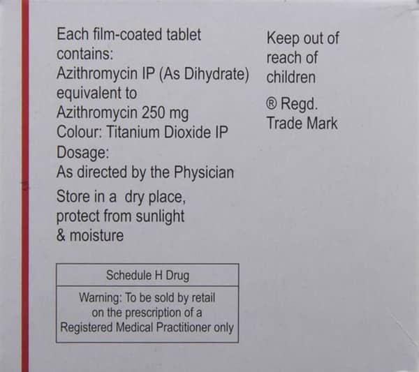 Azifast 250Mg Strip Of 6 Tablets