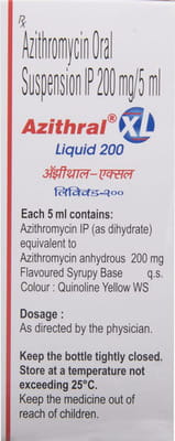 Azithral Xl 200mg Bottle Of 30ml Liquid