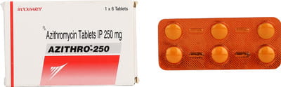 Azithro 250mg Strip Of 6 Tablet