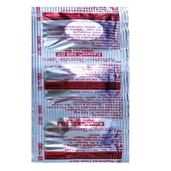 Aziwin Dt 100mg Strip Of 3 Tablets