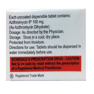 Aziwin Dt 100mg Strip Of 3 Tablets