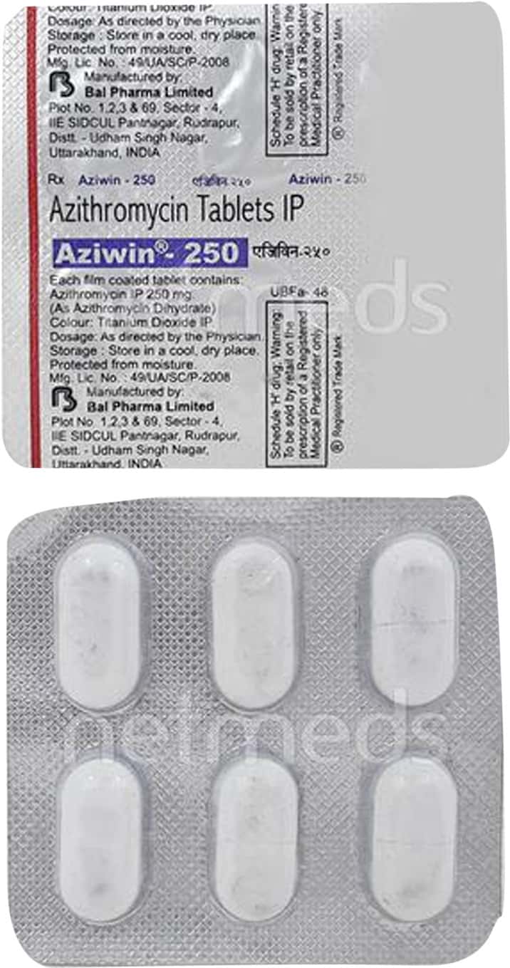 Aziwin 250 MG Tablet (6): Uses, Side Effects, Price & Dosage | PharmEasy