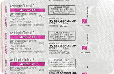 Azoran 25mg Strip Of 25 Tablets