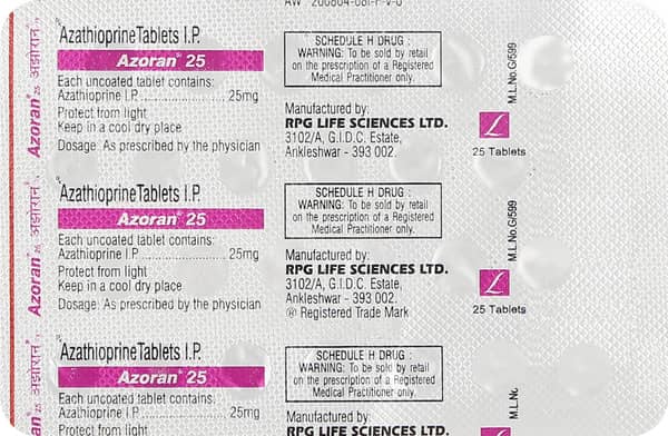 Azoran 25mg Strip Of 25 Tablets