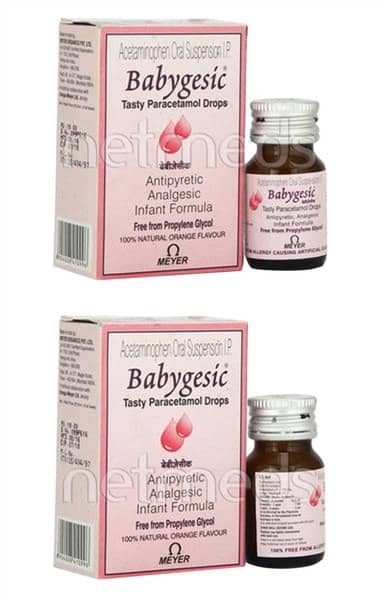 Babygesic 100mg Orange Flavour Drops 15ml