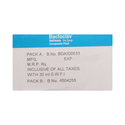 Bactoclav 228.5mg Bottle Of 30ml Dry Syrup